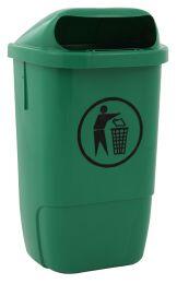 Affaldsspand, grøn, 50 l (1 stk)