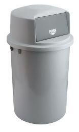 Plast affaldsspand, grå, 126 l (1 stk)