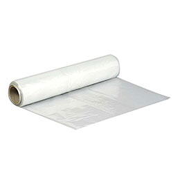 Sække, LDPE, transparent, 50 my, 100x100 cm, 125 l, 200stk/rl (1 rl)