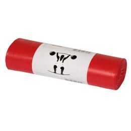 Supersæk, LLDPE, rød, 35 my, 55x103 cm, 60 l, 10 stk/rl. (24 rl)