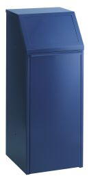 Affaldsspand, med metalinderspand, brandsikker, kildesortering mulig, blå, 70 l (1 stk)