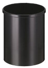 Metal affaldsspand, sort, 15 l (1 stk)