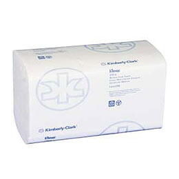 Håndklædeark, Kleenex, 2-lags, hvid, 21,50 cm x 31,50 cm (3720 ark)