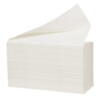 Håndklædeark, Satino, 1-lags, hvid, 21 cm x 24 cm (3000 ark)