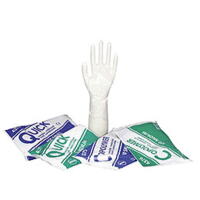 Engangshandske, Quick, textureret på yderside, LDPE, medium (100 stk)